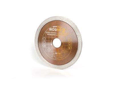 Tarcza diamentowa z koroną ciągłą do cięcia na sucho i mokro mozaiki Montolit CM125